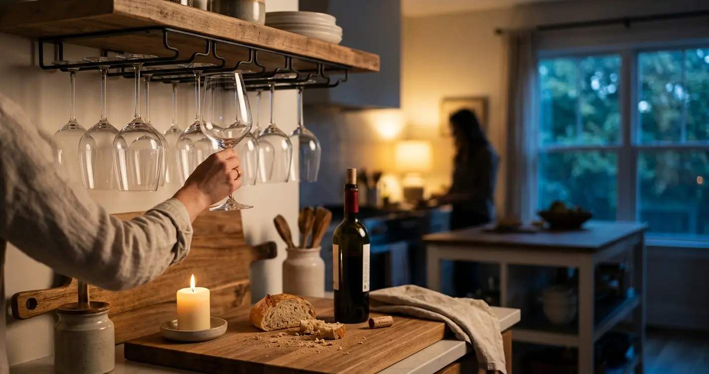Why Wine Enthusiast Weinglasregal zum Aufhängen aus Metall